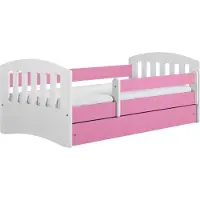 RAUMHIRSCH FURNITURE raumhirsch KINDERBETT CLASSIC mit Schublade und Matratze Rosa 90/65/164