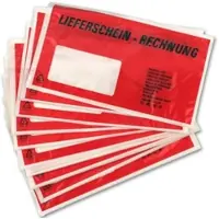 Rheita 100 Begleitpapiertaschen aus PE DIN Lang