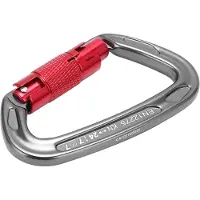 Gistuch Camnal Outdoor Mountainering Lock Leichte Gewicht Korrosionsbeständiges DTYPE -Schutz Hauptschloss (Silber)