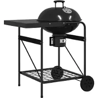 vidaXL Outdoor Grill 91 x 71 x 107 cm Metall Schwarz