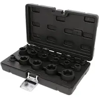 Ks Tools 1/4 Zoll+3/8 Zoll+1/2 Zoll Torx Plus-Steckschlüssel-Satz, 19-tlg