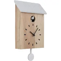 Globo Lighting Wanduhr CLOCKY BH 22x38 cm braun