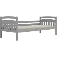 RAUMHIRSCH FURNITURE raumhirsch Kinderbett Tosia mit Matratze Grau 80/200 | Jugendbett