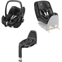 Maxi-Cosi Pebble Pro & Pearl Pro² Autositz, FamilyFix 3 im Bundle, 0-4J.
