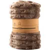 Dutch decor Kuscheldecke 'Lucas' 150 x 200 cm - Mehrere Farben (Farbe : Driftwood - Taupe)