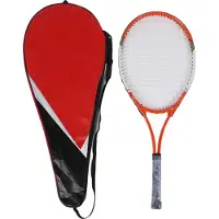 Gistuch 27-Zoll-Tennisschläger für Erwachsene, Teenager, Freizeitschläger aus Aluminiumlegierung, Nylon, mit Tasche, Anfänger, Fortgeschrittene, Spieler, Rot