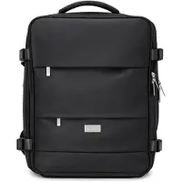 Camry CR 6880 Reiserucksack 24L, Handgepäck Rucksack 40x20x30 cm, Laptoprucksack bis 17 Zoll, Schuhfach, Nassfach, RFID, USB, YKK, Schwarz