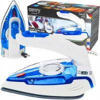 Camry Kleines Reise-Dampfbügeleisen 1600 W mit Dampf-Funktion, klappbar, Keramik