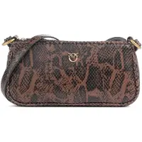 Pinko Umhaengetasche aus Kalbsleder in Braun 105069A3E5M16Q
