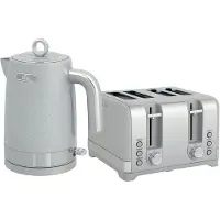 Novzep Wasserkocher- und Toaster-Set, 1,7L 2200W Schnellkoch-Wasserkocher mit Thermostat