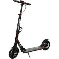 Novzep Cityroller Aluminium Höhenverstellbar & Klappbar Scooter mit 200 mm PolyurethanRäder ABEC-7 Kugellager Dual-Bremssystem