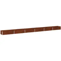 vidaXL Hochbeet im Garten Wetterfeststahl 480 x 40 x 24 cm Stahl