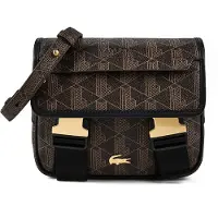 Lacoste Umhängetasche Messenger Bag Mono Slate Black Shitake dunkelbraun
