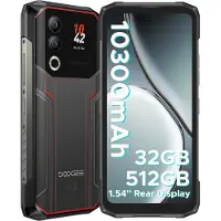 Doogee Blade20 Ultra Smartphone Handy, 1,54" Zusatzdisplay, 10300mAh Akku, 8GB+512GB, 6,6" 90Hz, 50MP, NFC, Fingerabdruck, IP68, ohne Vertrag