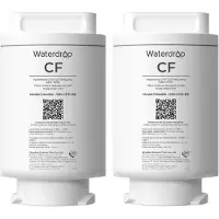 Waterdrop CF01 Ersatzfilter fš¹r CT01, 2er-Pack | Reduziert Chlor, TDS und Kalk, Erh?lt Wichtige Mineralien, 300 L, Ersatz fš¹r