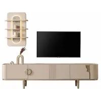 Xl Moebel Gmbh Wohnwand set TV-Lowboard Wandregal Funktional Minimalistisch Edel