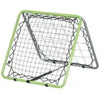 BellaFurn Rebounder-Netz für das Balltraining | Farbe: Silber/Grün/Schwarz | Abmessungen: 75x75x64 cm
