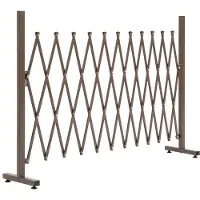 OEM Aluminium-Tor, 35-300 cm, braun, H103,5 cm, für den Garten