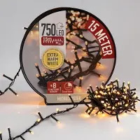 Spetebo 1.03 Lichterkette auf Trommel - 750 Micro Cluster LED - 15m - extra warmweiß