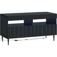 Syfax LED-TV-Schrank Schwarz Holzwerkstoff
