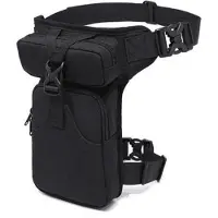 OEM Motorradtasche - Grote Kapazität - Taktische Motorradtasche - Militärische Motorradtasche - Drop-Down Motorradtasche - Unisex - Gepolstert - Motorrad - Fahrrad - Schwarz