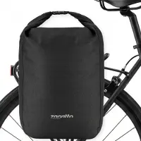 Zagatto Fahrradtaschen für Gepäckträger Geräumig Wasserdicht 25L Schwarze ZG1153