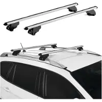 Aurilis Dachträger für Toyota Corolla Kombi E110 2000-2001 Alu Grau Dachgepäckträger