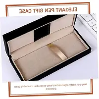 Markenlos Dekorative Stiftbox aus hochwertigem Polyurethanfür Füllfederhalter und Kugelschreiber, Etui für Büro, Zuhause und unterwegs, 19,00 x 8,20 x 3,90 cm