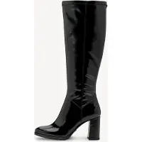 Tamaris Damen Lackstiefel Schwarz Synthetik Größe: 39