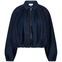 Dante 6 Damen Jacken Cassi Balloony Denim Jacket - Donkerblauw - Größe 34