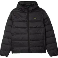 Lacoste Gesteppte Pufferjacke, Schwarz L/XL