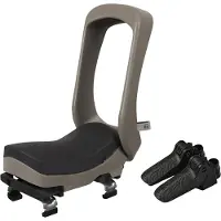 Urban iKi Junior Fahrradsitz - Suzume Grey/Bincho Black - Mit Montagerahmen |