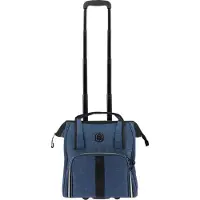 Ekkia Equitheme Putzkoffer mit Rollen Trolli Je t´aime Jeansblau