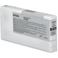 Epson T6539 Light Light Black-Tintenpatrone (200 ml), Standardertrag, Schwarz, Tinte auf Pigmentbasis, 200 ml, 1 Stück(e), Einzelpackung
