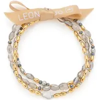 Leonardo 026904 Damenarmband Agneta Goldfarben/Grau