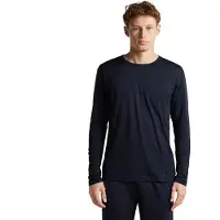 Icebreaker Men Mer 150 Lodge Long Sleeve Tee midnight navy (IB401) M