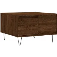 vidaXL Couchtisch Braun Eichen-Optik 55x55x36,5 cm Holzwerkstoff