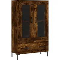 vidaXL Highboard Räuchereiche 69,5x31x115 cm Holzwerkstoff
