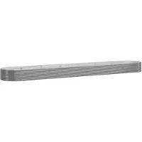 vidaXL Hochbeet Verzinkter Stahl 544x100x36 cm Grau