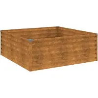 vidaXL Hochbeet 100x100x36 cm Cortenstahl