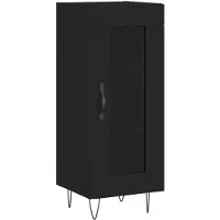 vidaXL Sideboard Schwarz 34,5x34x90 cm Holzwerkstoff