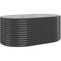 vidaXL Hochbeet Verzinkter Stahl 175x100x68 cm Anthrazit