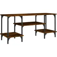 vidaXL TV-Schrank Räuchereiche 102x35x45,5 cm Holzwerkstoff