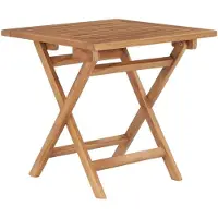 vidaXL Gartentisch Klappbar 45x45x45 cm Massivholz Teak