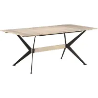 vidaXL Esstisch 180x90x76 cm Massivholz Mango