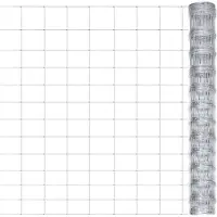 vidaXL Gartenzaun Verzinkter Stahl 50x1,25 m Silbern