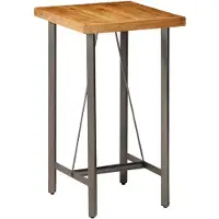 vidaXL Bartisch Recyceltes Massivholz Teak 60x60x107 cm