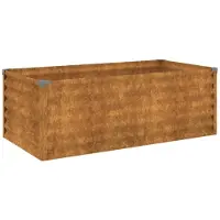 vidaXL Garten-Hochbeet 100 x 50 x 36 cm Cortenstahl