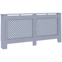 vidaXL Heizkörperverkleidung Anthrazit 172x19x81,5 cm MDF