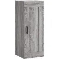 vidaXL Wandschrank Grau Sonoma 34,5x34x90 cm Holzwerkstoff
